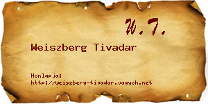 Weiszberg Tivadar névjegykártya